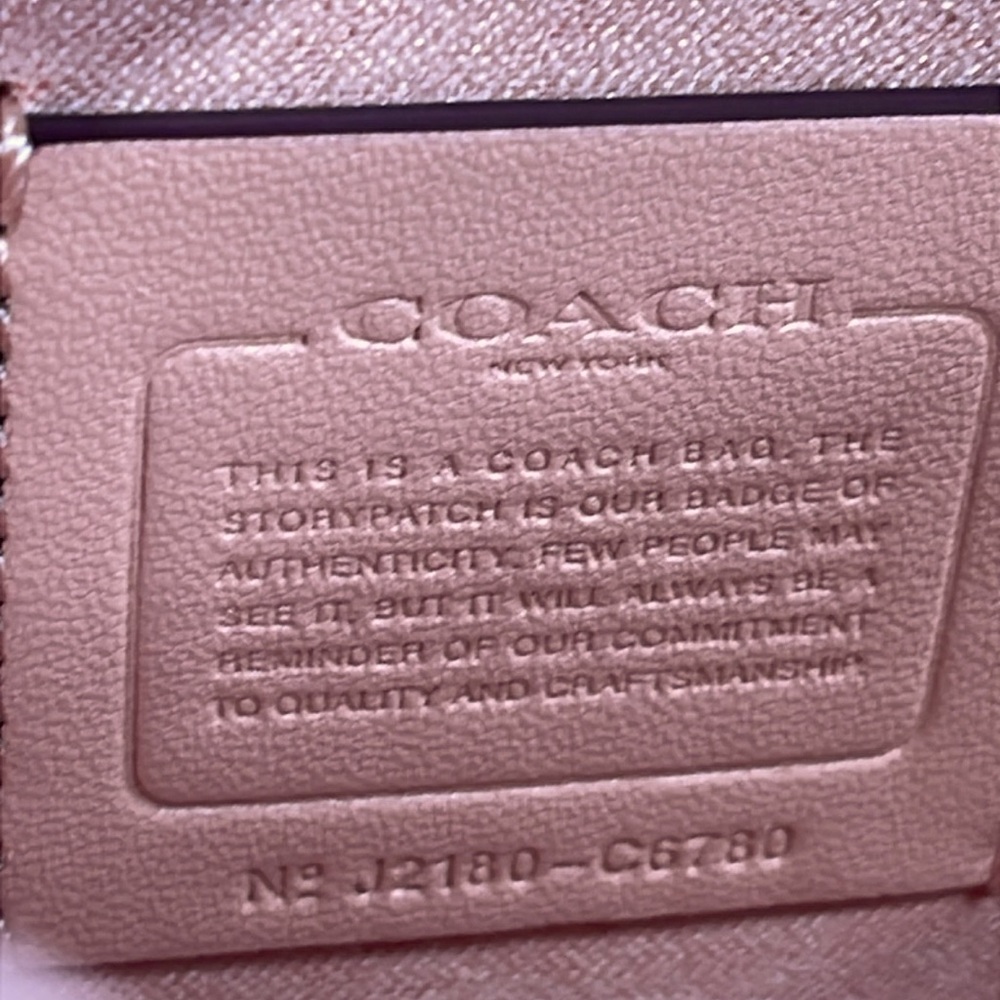 NWT COACH PEPPER SNAKE EMBOSSED SATCHEL - Picture 13 of 16
